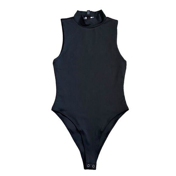 Forever 21 Tops - Forever 21 Black Cowl Neck Academia Casual Business Work Bodysuit Tank Top Shirt